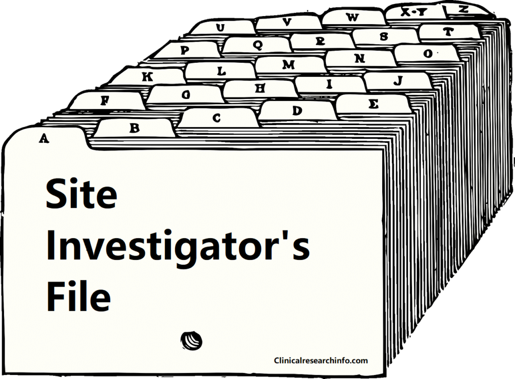 Investigator Site File